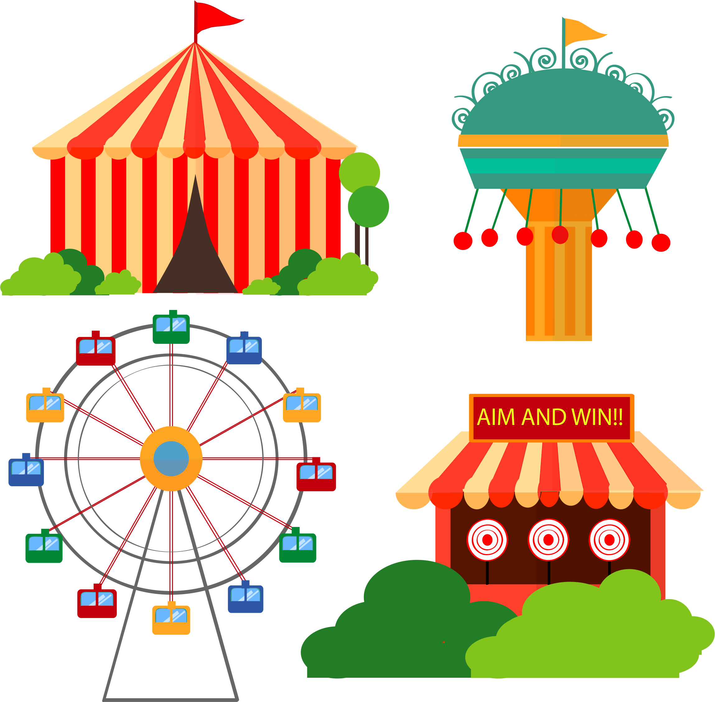 Carnival Time By - Carnival Cartoon (2299x2258), Png Download