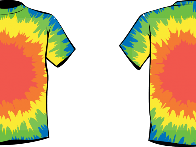 Shirt Clipart Shirt Outline - Tie Dye Shirt Transparent Background (640x480), Png Download