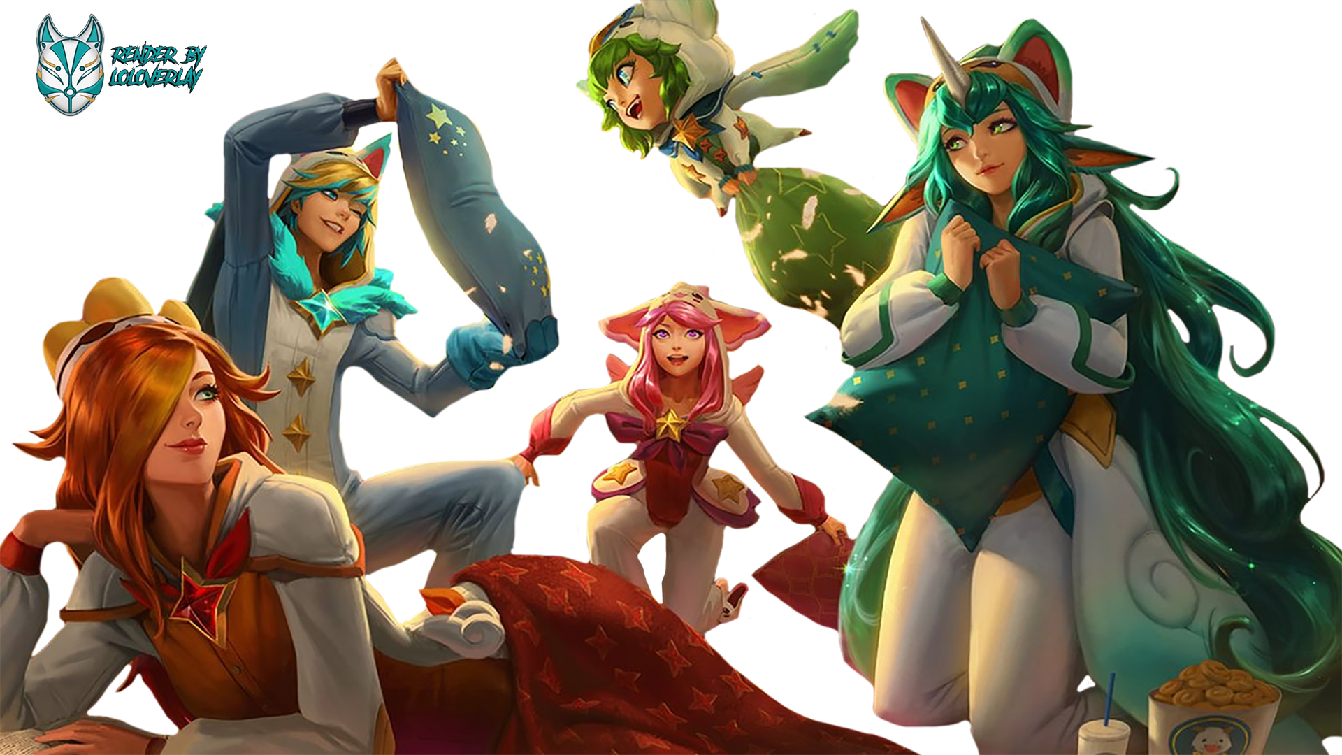 Pajama Guardian Render Lol Verlay League Of Legends - Pajama Guardians (1920x1080), Png Download