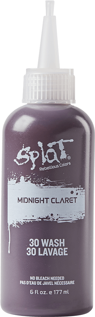 Splat 30 Wash No Bleach Hair Dye, Midnight Claret Red - Splat Hair Dye (1200x1200), Png Download