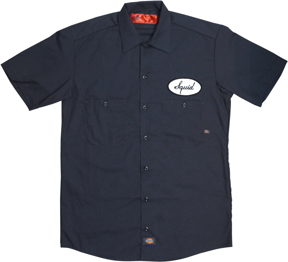 Squid Dickies Work Shirt - Button (1024x1024), Png Download