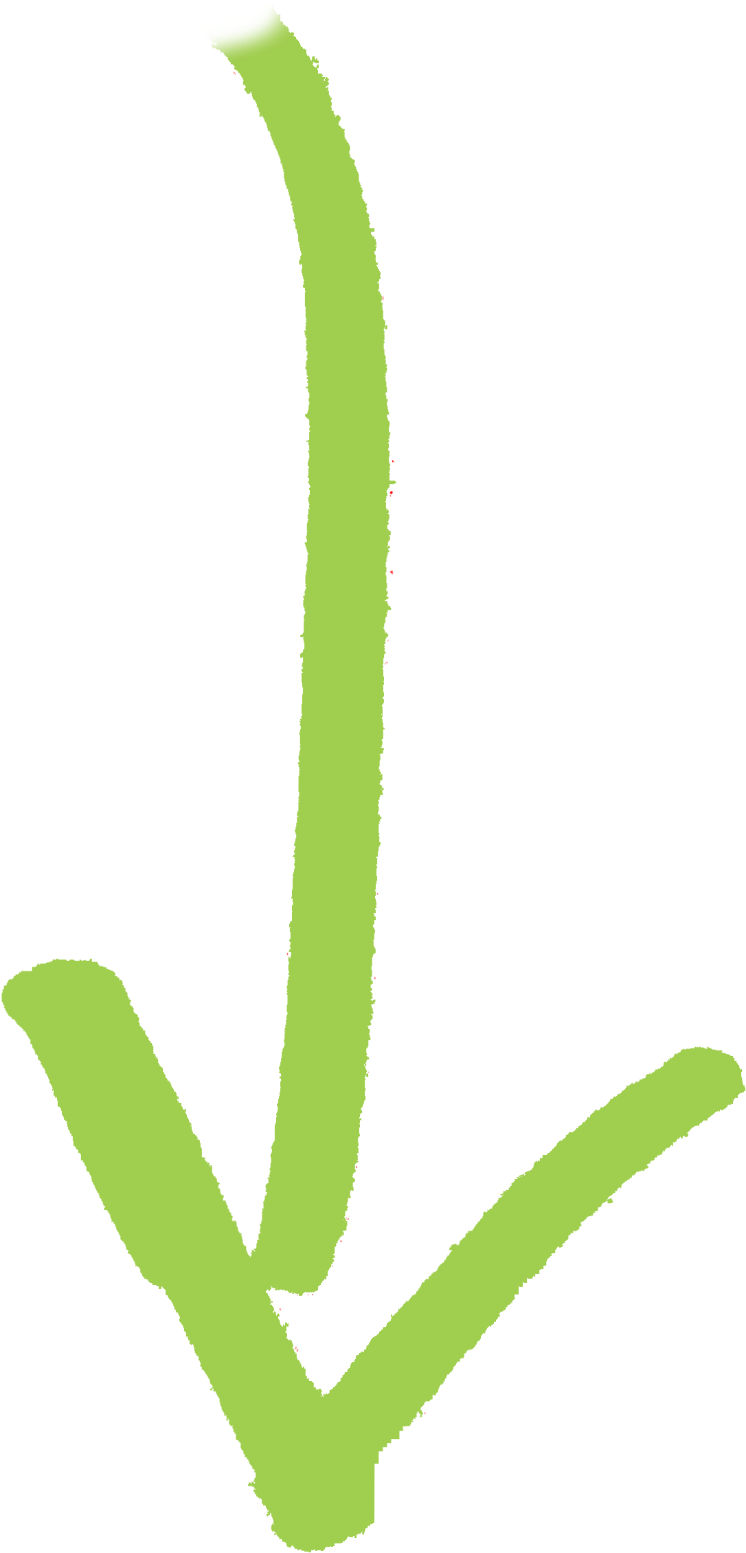 Curved Arrow Up Green - Green Drawn Arrow Transparent Png (1273x2260), Png Download