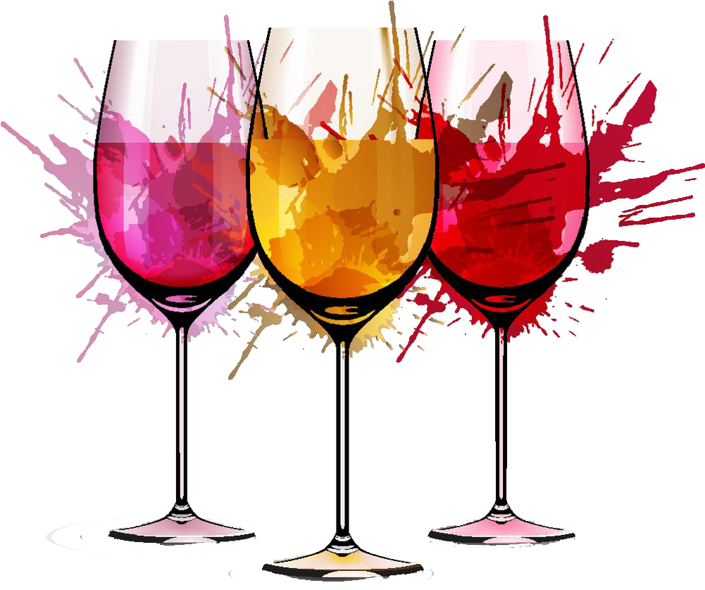 23rd Annual Hospice Of The Central Peninsula - Wine Glass With Paint Brushes (1000x844), Png Download