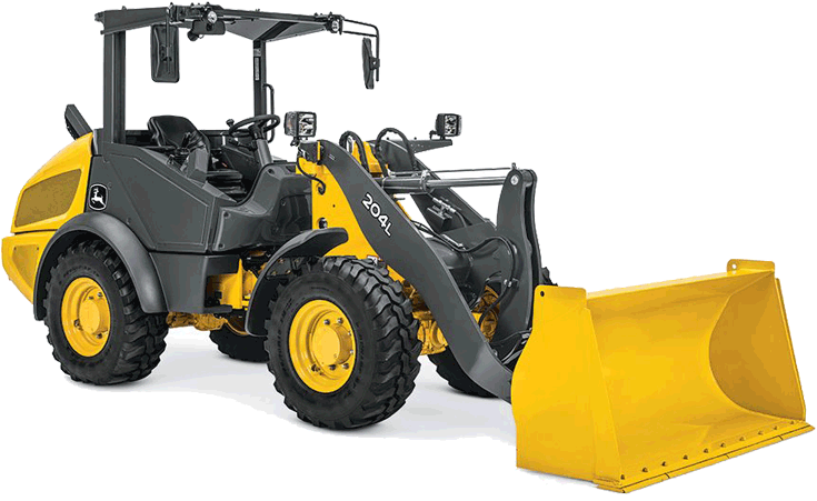 John Deere Loader Heavy Machinery - Construction Tractor (750x542), Png Download