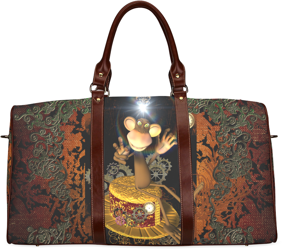 Steampunk, Funny Monkey Waterproof Travel Bag/large - Duffel Bag (1000x1000), Png Download
