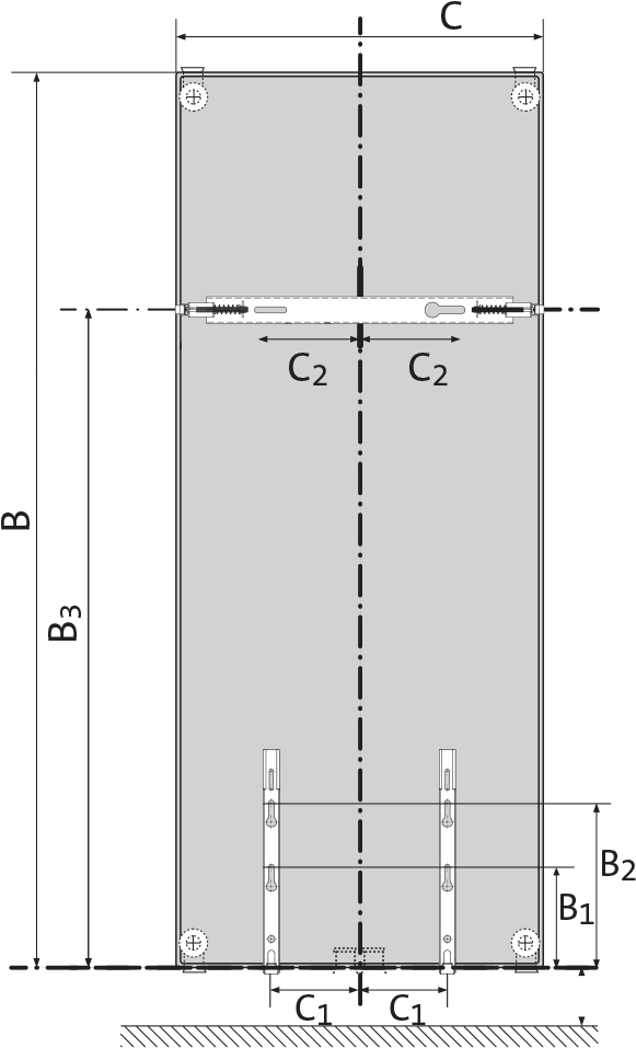 Brackets - Radiateur Vertical Fixation (616x959), Png Download