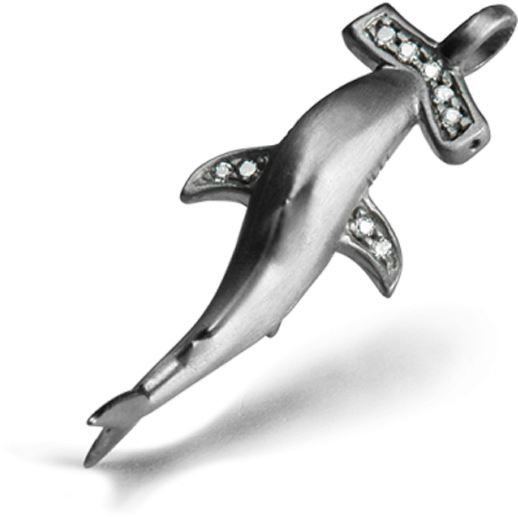 Ossidabile 9p Hammerhead Shark Pendant Whale Shark - Body Jewelry (1024x1024), Png Download