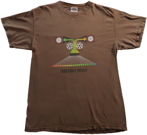Vintage 90s Beastie Boys Brown Tultex Tag T Shirt Vuvintage - Active Shirt (640x554), Png Download