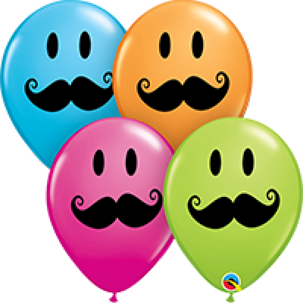 Balloon Mustache (600x600), Png Download