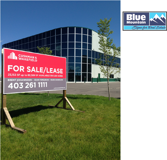 Cushman & Wakefield Commercial For Sale / Lease Sign - Cushman And Wakefield For Sale Sign (800x541), Png Download
