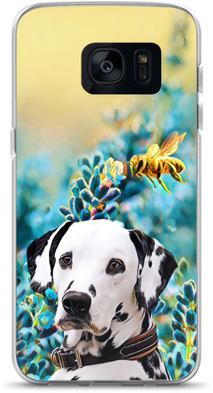 Dalmatian Samsung Case - Dalmatian (1000x1000), Png Download
