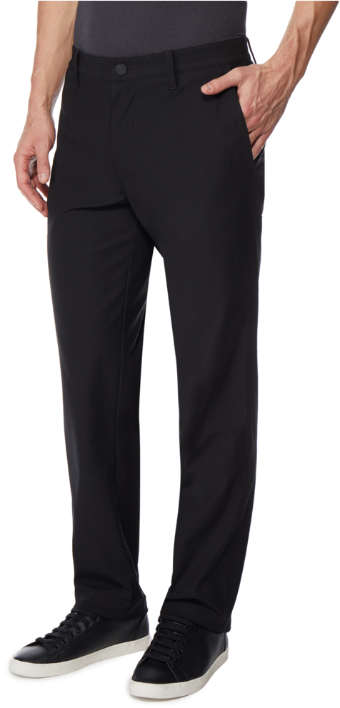 32 Degrees Stretch Comfort Men's Pants With Elastic - Eileen Fisher Petite Black Pants (1024x1024), Png Download