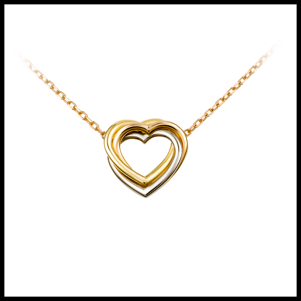 Chain Life Thug Source - Trinity Heart Necklace Cartier (1050x1050), Png Download