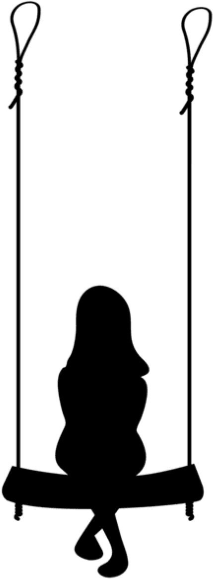 Free Png Girl On Swing Silhouette Png - Girl On Swing Silhouette (480x1191), Png Download