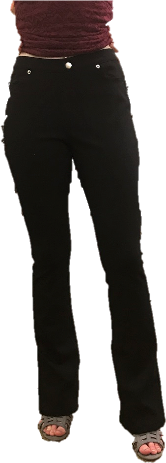 Stretch Black Pants - Pocket (750x1000), Png Download