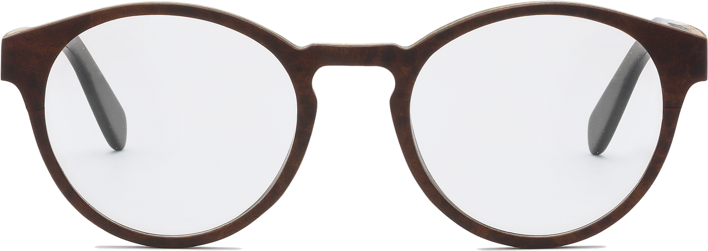 Oculos De Grau De Madeira Woodz Taylor - Green Eyeglasses Round (1542x1542), Png Download