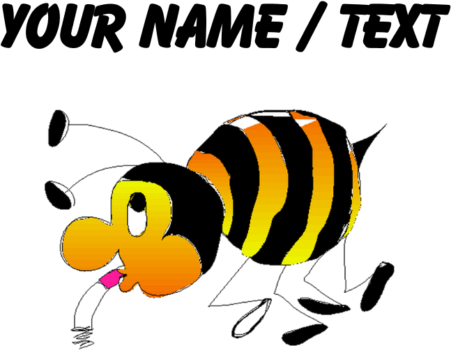 Custom Cartoon Bee T-shirt - T Rex Head Silhouette (700x700), Png Download