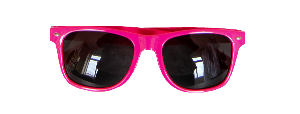 Óculos Básico - Rosa Flúor - Png - Loading Zoom - Reflection (1000x1000), Png Download
