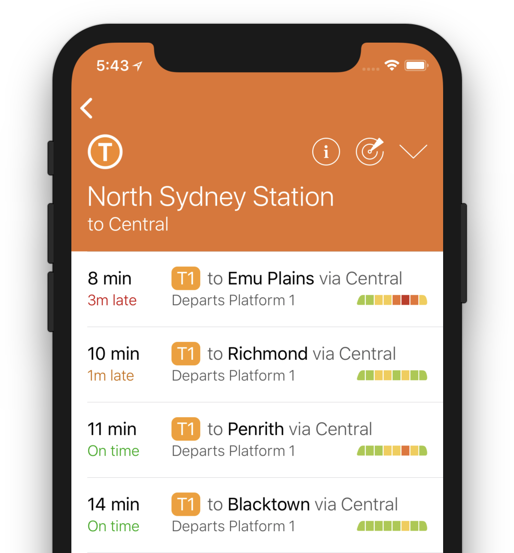 Tracking Live Train Loads In Sydney - Smartphone (1090x1115), Png Download