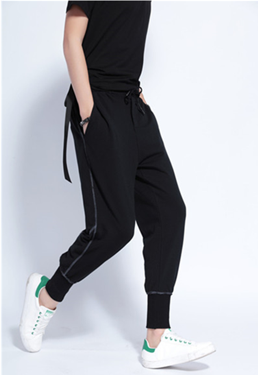 Hiphop Clothing Casual Black Sweater Jogger Pants Men - Pocket (750x750), Png Download