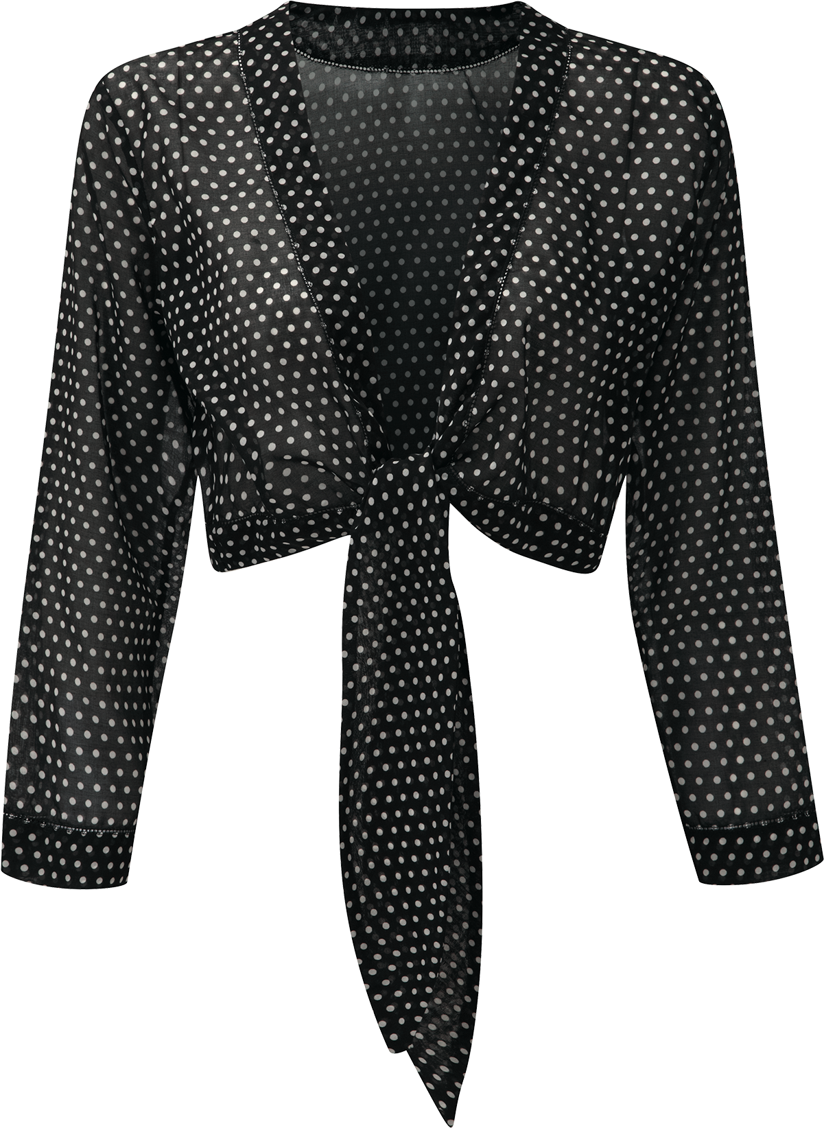 Clip Art Black Cotton Blouse Lisa Marie Fernandez - Polka Dot (1200x1740), Png Download