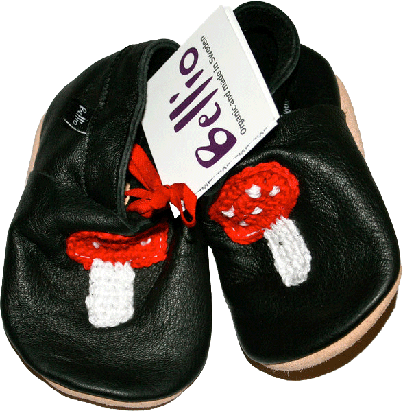 Baby Shoes Mushroom - Slip-on Shoe (588x599), Png Download