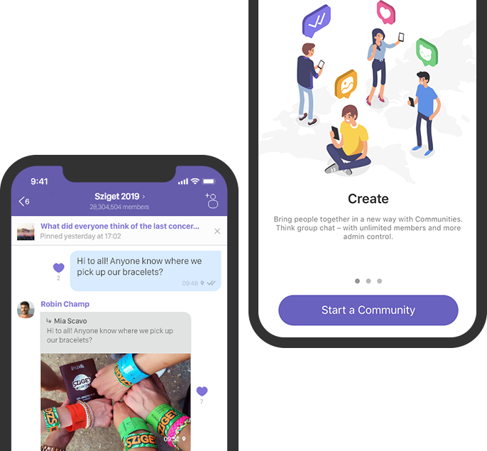 Build Your Community - 2019 Viber (686x635), Png Download