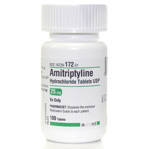 Amitriptyline Hcl 25mg Tabs 100ct - Prescription Drug (600x780), Png Download