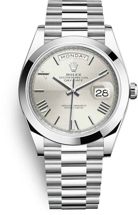 Rolex Day-date - Rolex Day Date Platinum Green Dial (720x1100), Png Download