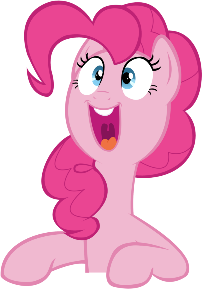 Bucktooth, Cute, Happy, Open Mouth, Pinkie Pie, Safe, - Pinkie Pie Mouth Open (732x1024), Png Download
