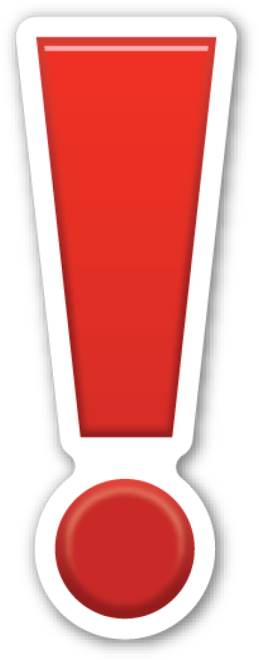 Exclamation Mark Png, Download Png Image With Transparent - Ausrufezeichen Emoji (400x978), Png Download