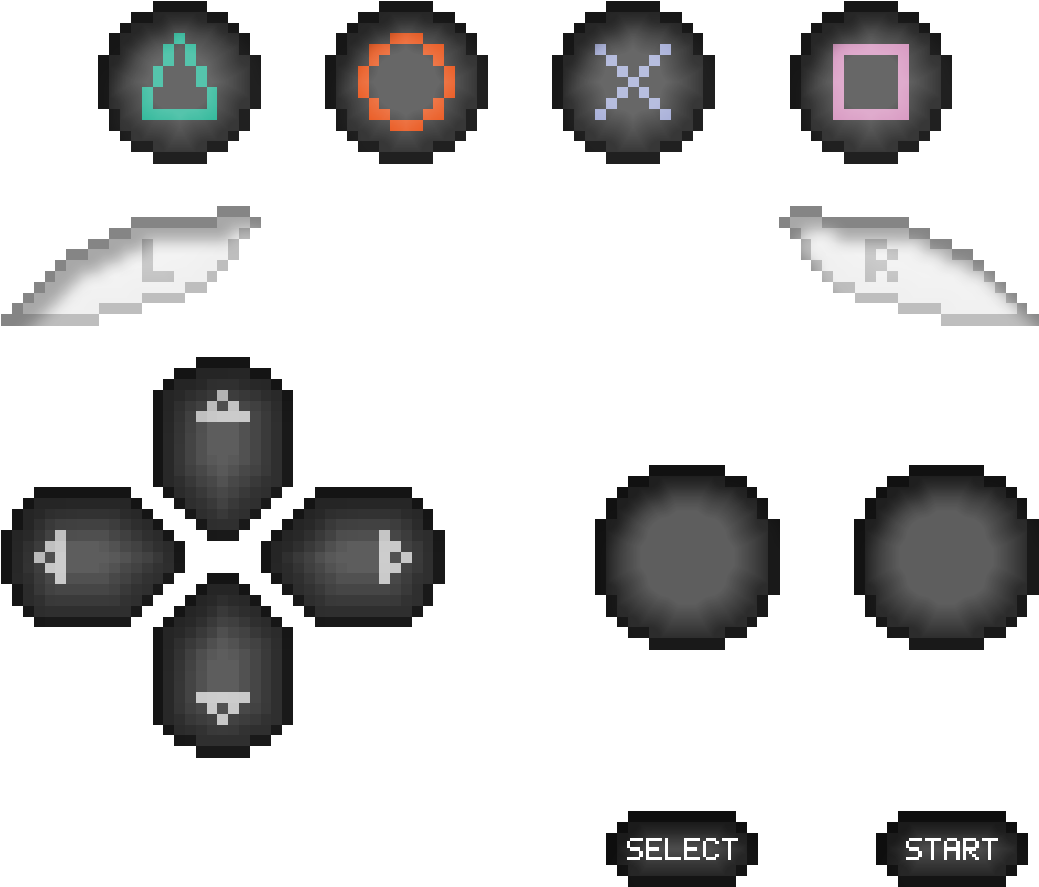 Playstation Buttons Resized Playstation Buttonst - Graphic Design (1080x1080), Png Download
