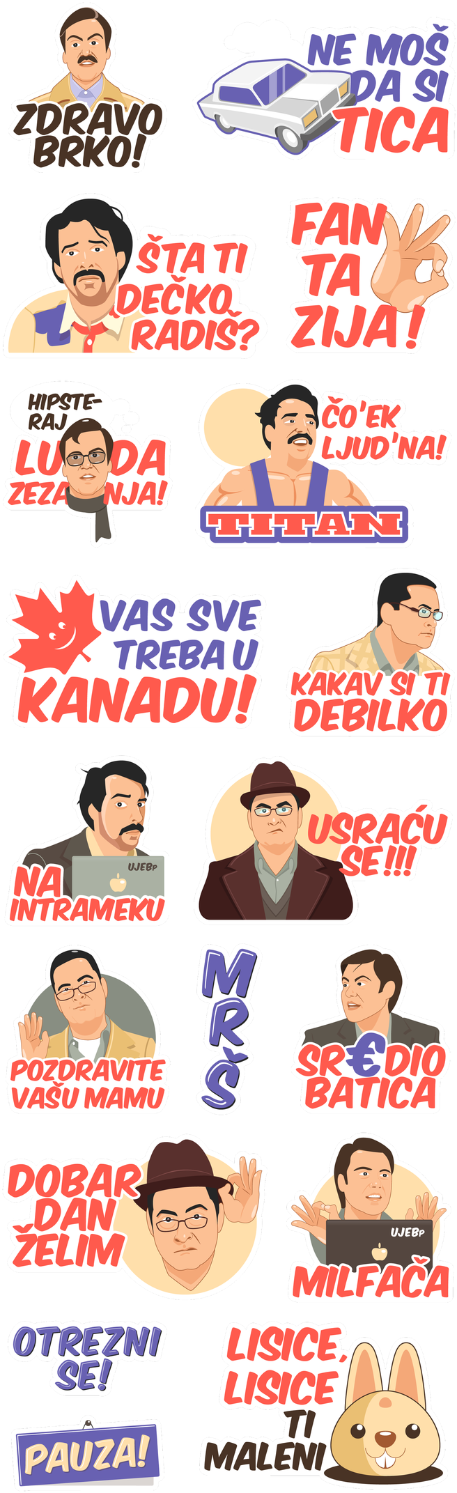 Viber Stickers For Sitcom "drzavni Posao" - Poster (700x2187), Png Download