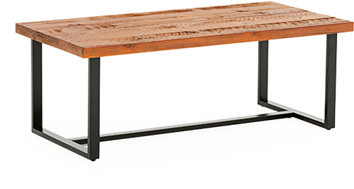 Image For Metal Coffee Table With Wood Table From Economax - Coffee Table (519x804), Png Download