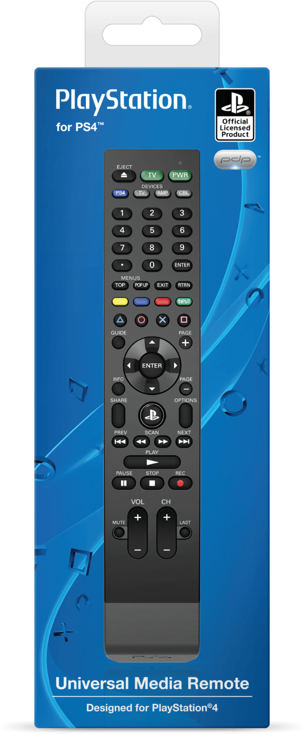 Details About Pdp Official Playstation 4 Universal - Pdp Playstation 4 Universal Media Remote (1600x1600), Png Download