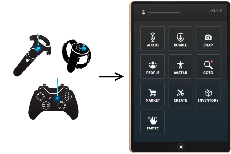 It Also Gives You Easy Access To Any Apps That You - Game Controller (750x500), Png Download