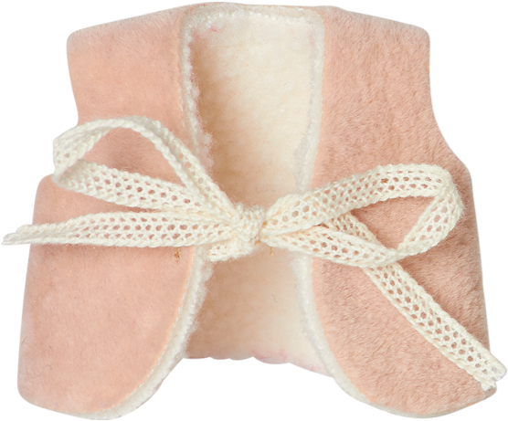 Micro Pink Velvet Vest - Leather (650x542), Png Download