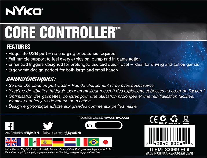 Core Controller For Playstation®3 - Poster (1024x768), Png Download