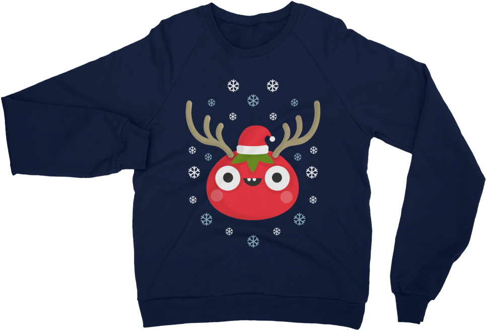 Jingle Bell Miss Tomato Reindeer - Sweater (1000x1000), Png Download