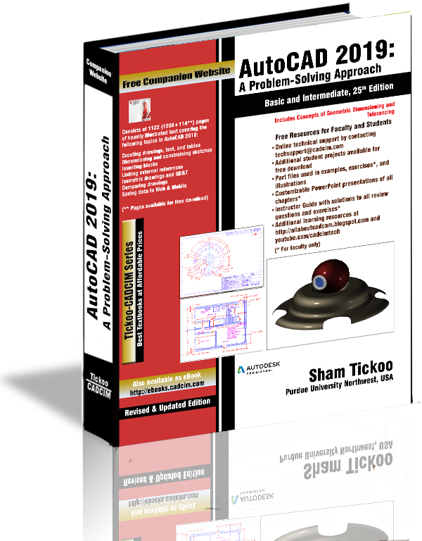 Autocad 2019 Textbook - Flyer (600x768), Png Download