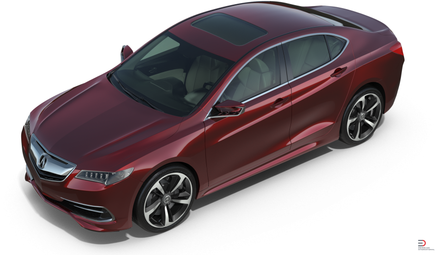 6 Acura Tlx Royalty-free 3d Model - Sports Sedan (920x517), Png Download