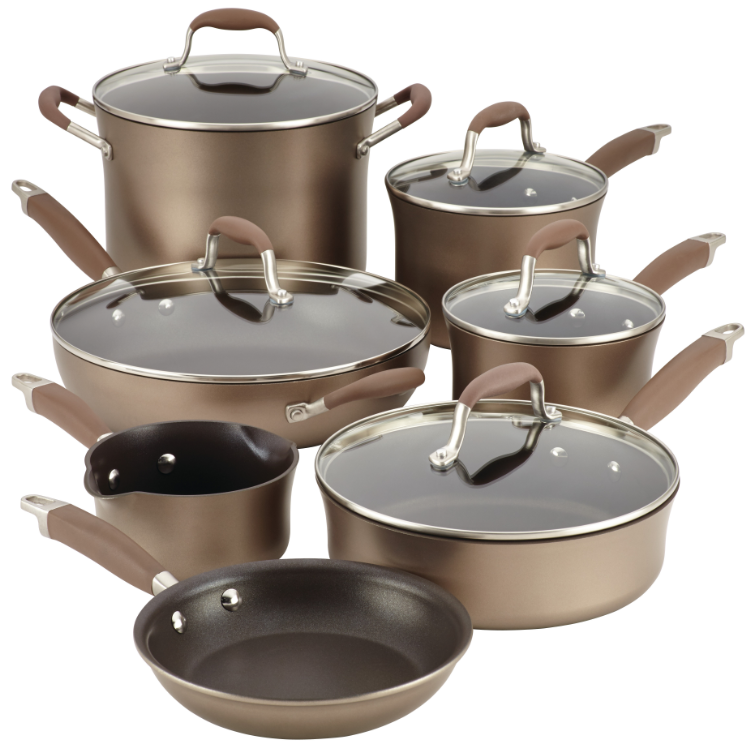 Pot And Pan Set Anolon (935x748), Png Download