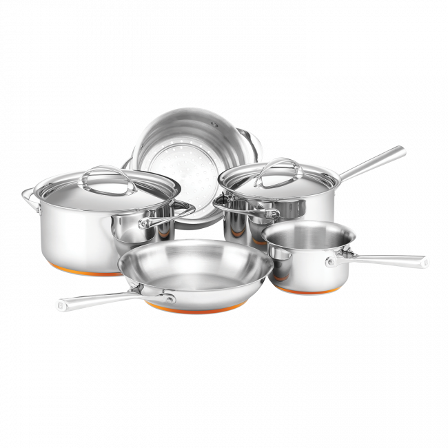 Essteele Per Vita 5 Piece Cookware Set (650x650), Png Download