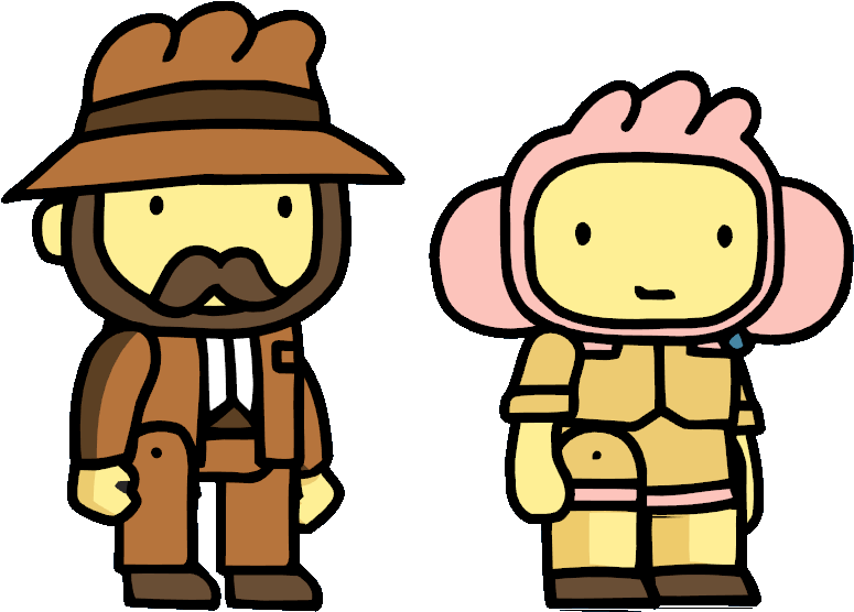 Edgar Julie - Scribblenauts Edgar (791x571), Png Download