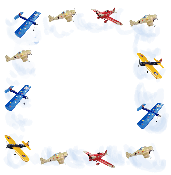 Ch - B *✿* - Bordes De Pagina Aviones (800x800), Png Download