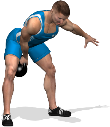 Snatch Kettlebell One Arm Involved Muscles During The - Running Across Finish Line (700x700), Png Download