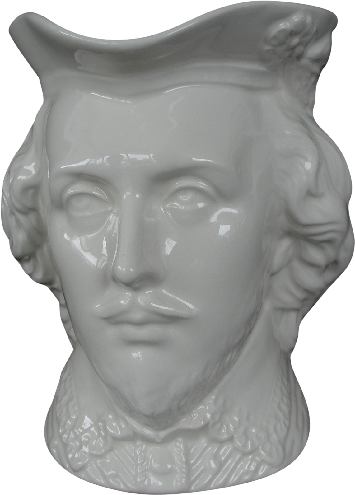 Antique Copeland Spode White 6 3/4" Sir Francis Drake - Bust (1536x2048), Png Download