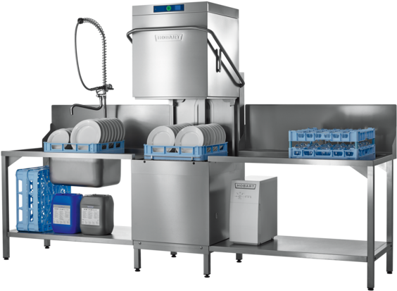 Hood-type Dishwashers - Hood Type Dishwasher Machine (800x459), Png Download