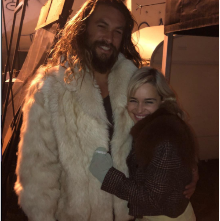 De "game Of Thrones\ - Emilia Clarke Jason Momoa Got (940x706), Png Download