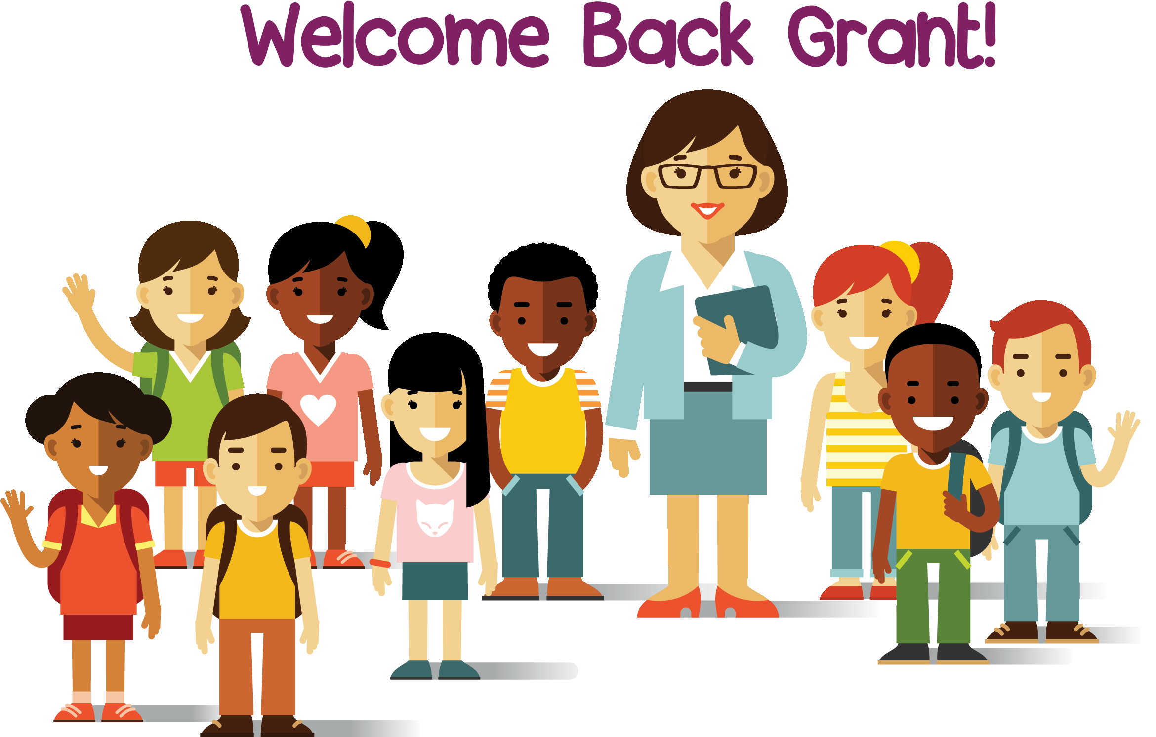 Grant Elementary School Pta - Teacher And Student Backgrounds (2340x1493), Png Download
